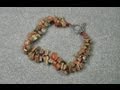 Right Angle Weave Bracelet - "Slink Stones"