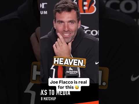 Joe Flacco is getting used to Cincinnati 😂