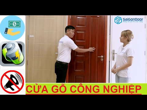 🎄 MẪU CỬA GỖ CÔNG NGHIỆP SAIGONDOOR HDF VENEER CAO CẤP, LÀM CỬA GỖ PHÒNG NGỦ, CỬA ĐI THÔNG PHÒNG ĐẸP