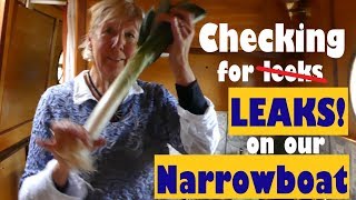 Checking for LEAKS on our NARROWBOAT. Narrowboat life travel vlog - Episode 39