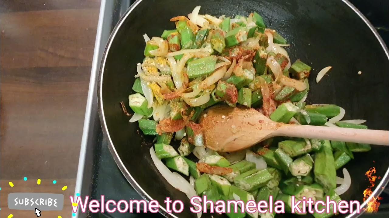 Bhindi ke Sabzi Okra bhaji Simple Bhindi Bhaji Bhindi (okra