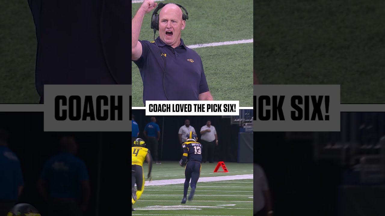 Coach LOVED This Showboats Pick Six Picksix Interception Ufl Football