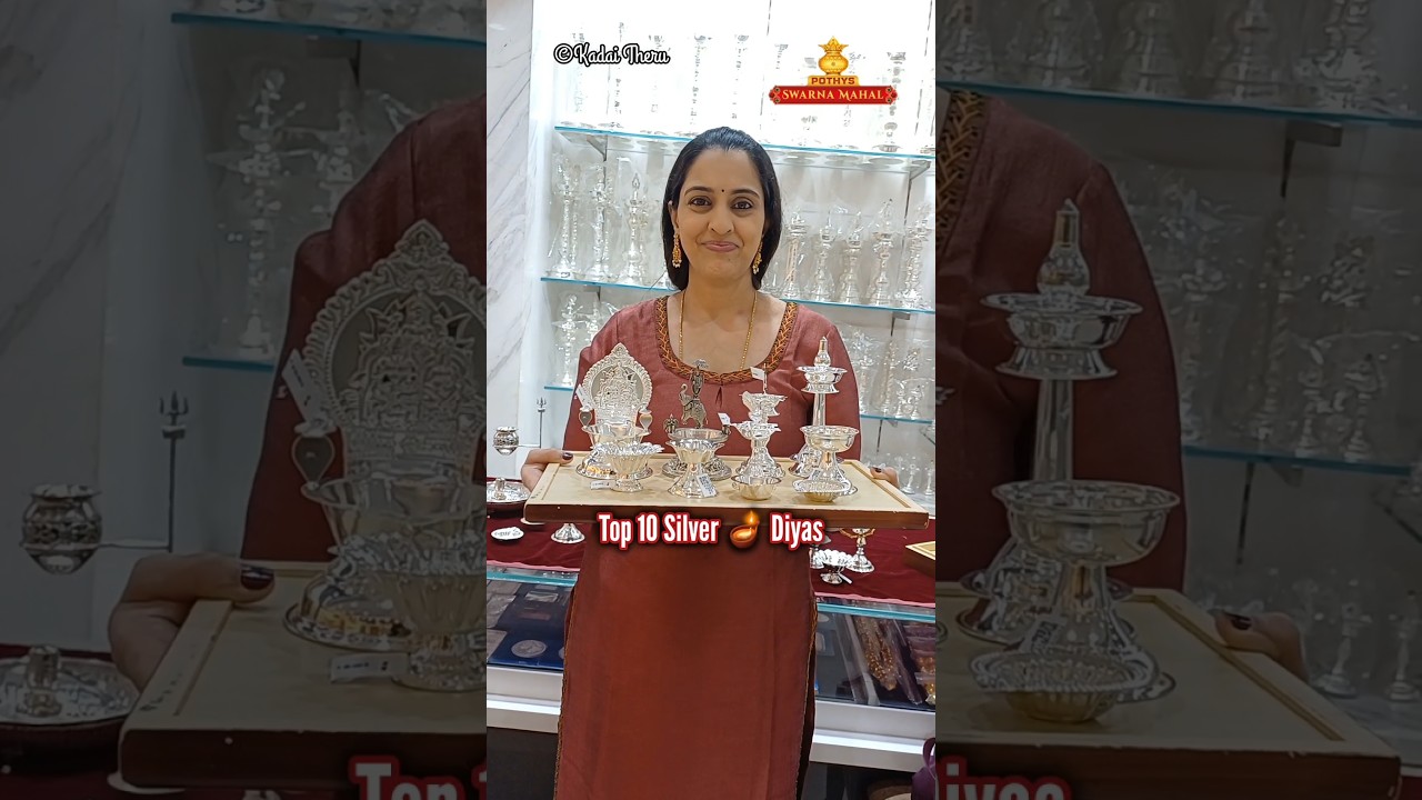 Top 10 Silver Vilakku 🪔 Diyas | Kuthu vilakku, Guruvayur vilakku, Jyothi lamp | Pothys Swarnamahal