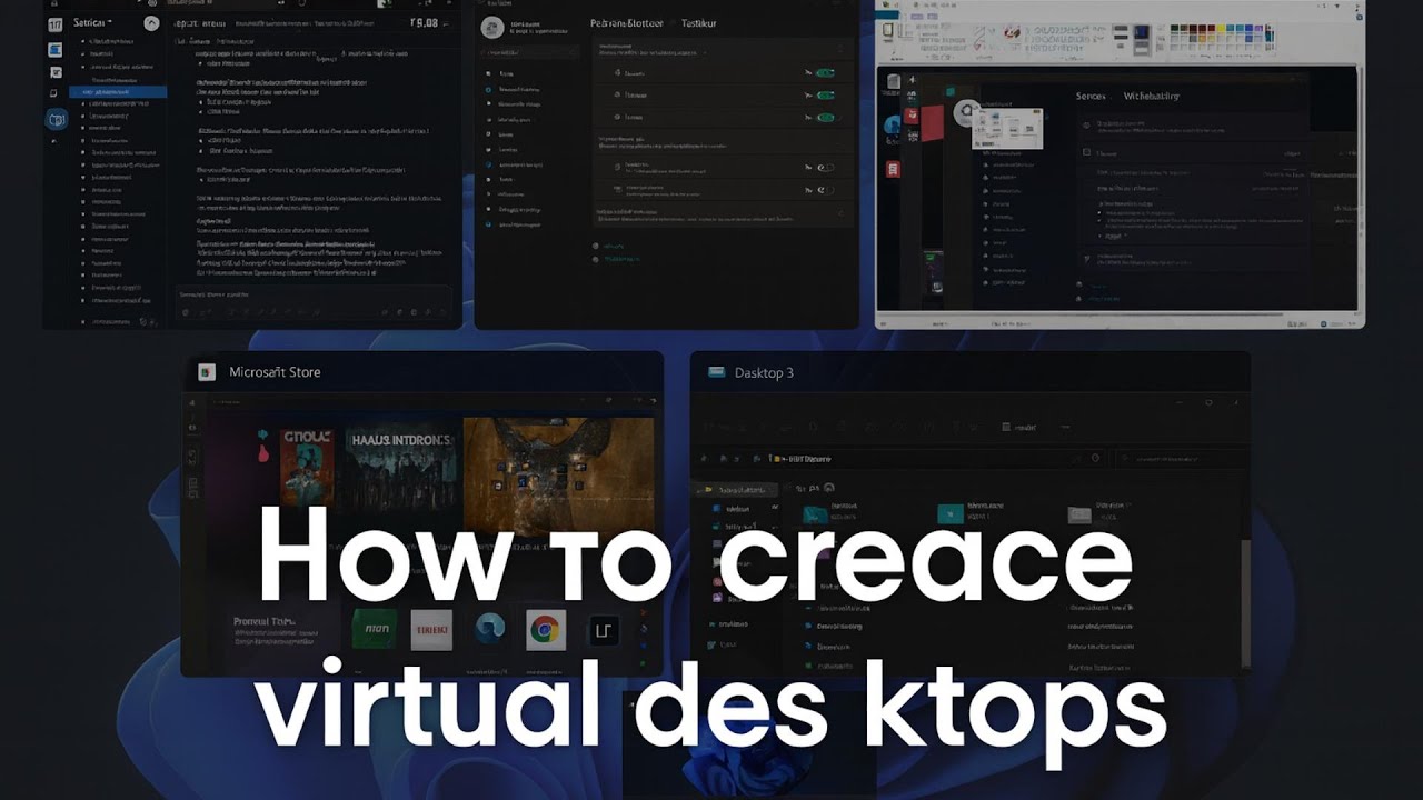 How to Create Virtual Desktops In Windows 11 Step-by-Step Tutorial ...