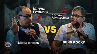Debat Panas! Rocky Gerung Minta Ganti 70% Menteri, Bhima Yudhistira: Akar Masalahnya Ada di Prabowo!