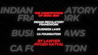 The REAL Boss of Indian Law? Find Out NOW! 👑 #businesslaw #cafoundation #constitutionofindia #law