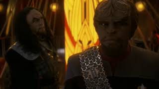General Martok Ask Lt. Commander Worf To Join His House