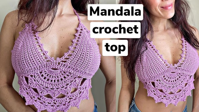 Crochet PATTERN Pinnate Ruffle Bralette Baecrochett Boho Crochet Top  Digital Download 