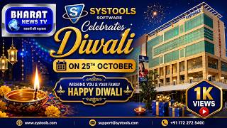 SYSTOOLS CELEBRATION 25 OCT DIWALI  Bharat News TV | 24x7 News Channel screenshot 2