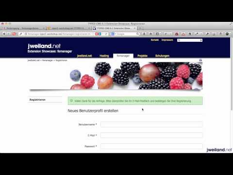 TYPO3 Extension femanager (Teil 1 von 2): Installation und Funktionen