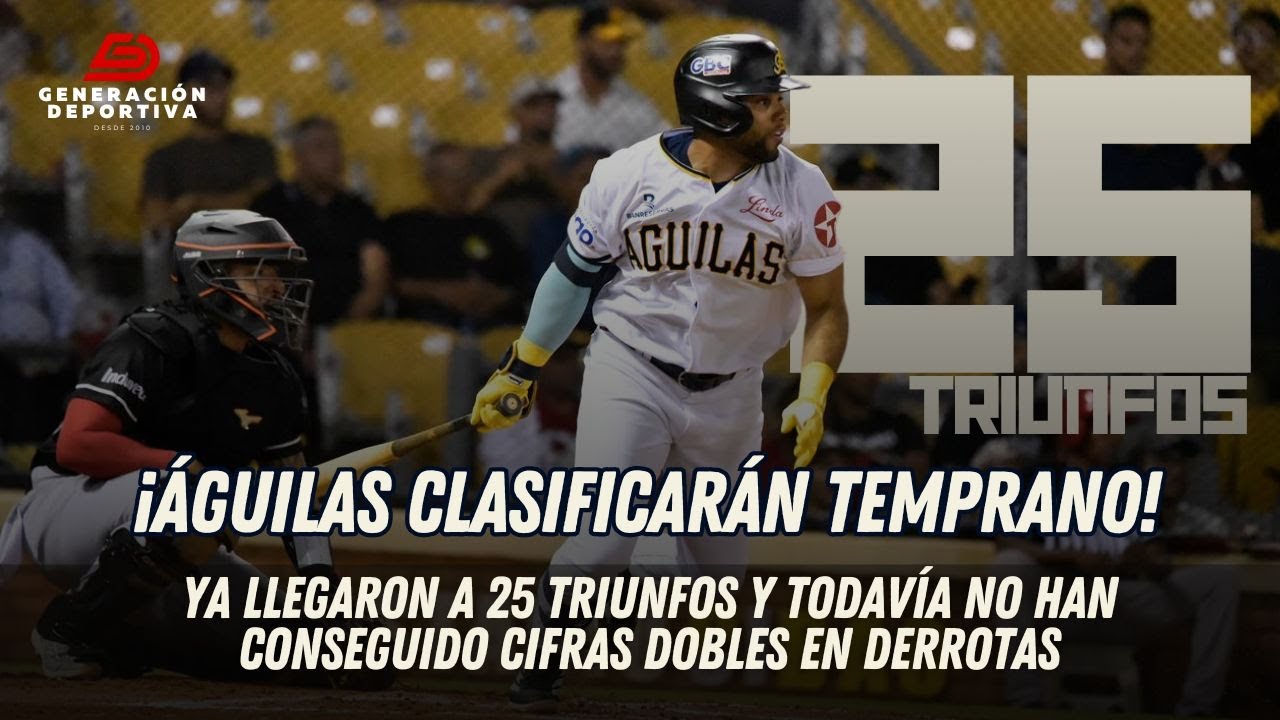 Las Águilas con 25 victorias, Licey y Escogido fuera de la clasificación