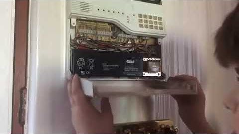 Burglar Alarm || Replacing a backup battery