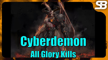 Doom The Dark Ages - Cyberdemon Mini Boss All Glory Kill Animations + Slo Mo