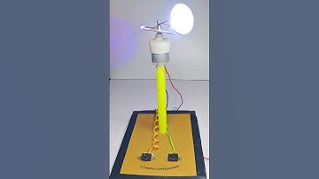 Lighthouse Tower • Dc Motor | #dcmotor #tech #youtubeshorts #dcmotorproject