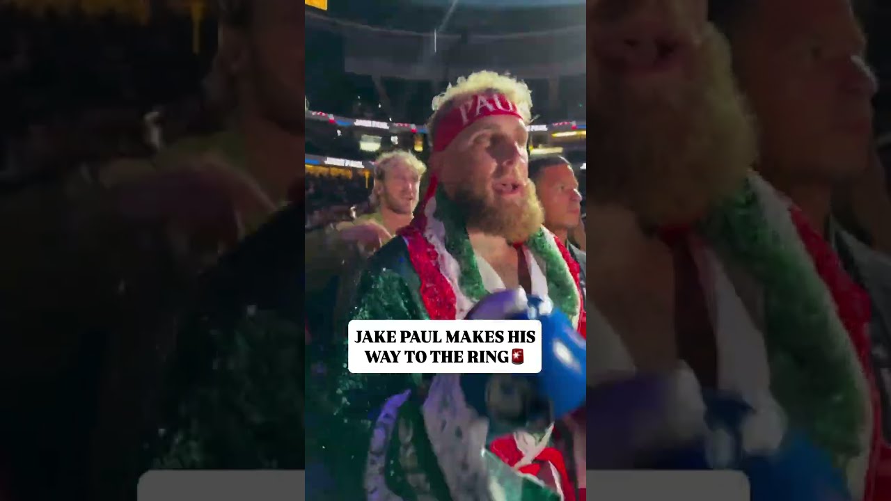  JAKE PAUL MAKES HIS WAY TO THE RING