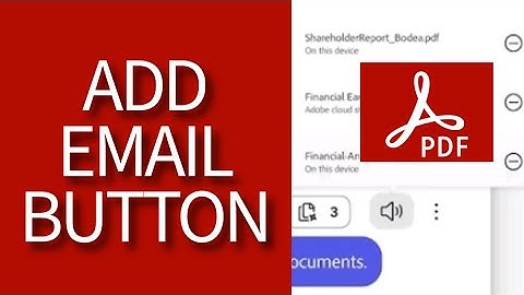 How to Add an Email Button in Adobe Acrobat 2025?