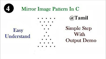 Printing Mirror Star Pattern in C | C Programming in Tamil