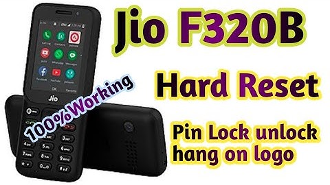 Jio F320B Hard Reset pin lock unlock Hang on logo problem ka solution  100%Working new method