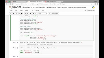 Deep Learning - Keras - Multi Layer Perceptron   Part 5   Regularization