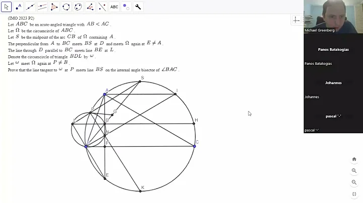 LIVESTREAM GEO #119A: From the 2023 IMO (Problem 2)!