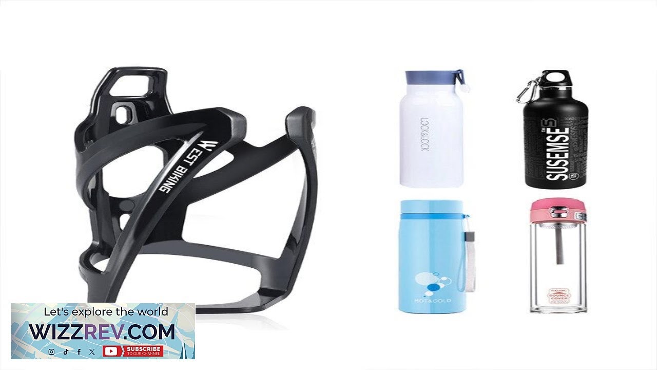 WEST BIKING Curved Bike Bottle Holder Tough Stable Lightweight Fashion Bicycle Watter