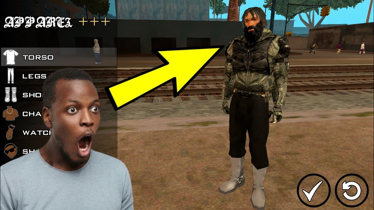 مود تغيير ملابس سيجي ملابس GTA 5 في لعبة قراند سان أندريس | Gta san ...