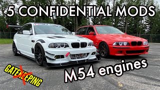 Top 5 secret performance mods BMW E46 M54 engine customization  330ci Track car build modifications