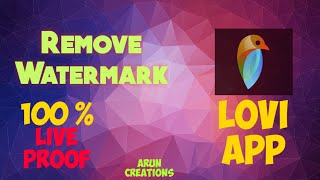 How to use Lovi video maker app.. |Remove Watermark | full tutorial || Arun Creations || screenshot 4