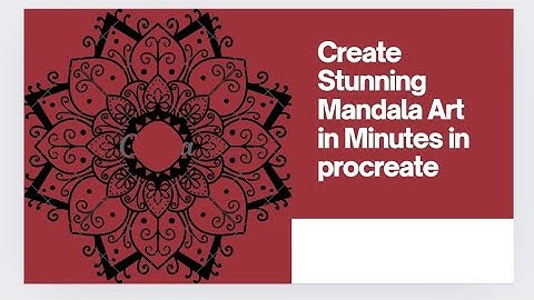 "Master Mandala Art in Procreate: Step-by-Step Guide for Stunning Designs"