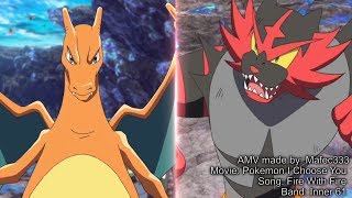 Charmeleon Charizard Vs Incineroar -Hd- Pokemon I Choose You Amv