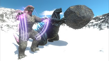 What If Evolved Godzilla Teams Up With Godzilla Earth to Battle ModTT Godzilla ?