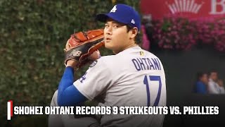Shohei Ohtani Records 9 Strikeouts In Game 1 Of The Nlds Vs. Phillies Espn Mlb