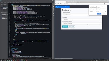 Cifrar contraseñas con PHP, registrarlas en la base de datos MYSQL, Registrarse e iniciar sesión