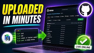 UPLOAD YOUR PROJECTS TO GITHUB IN MINUTES || GIT TERMINAL TUTORIAL