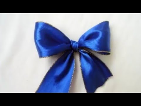 How To Tie Ribbon & Bows On A Gift
