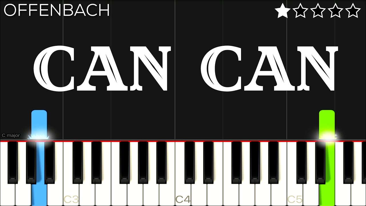 Offenbach - Can Can | EASY Piano Tutorial - YouTube