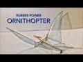 FLYING BIRD ORNITHOPTER MECHANISM RUBBER POWER