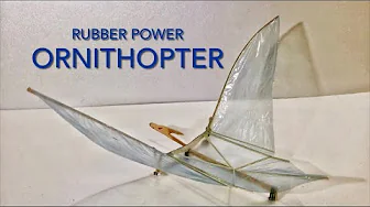 FLYING BIRD ORNITHOPTER MECHANISM RUBBER POWER