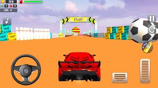 Mega Ramp Car Stunts Crazy Car Mega Lite - Impossible Car Stunt Red Car Driving - Android Gameplay screenshot 5