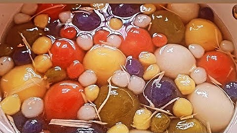 Bí quyết nấu chè trôi nước ngũ sắc mềm ,dẻo với hương màu sắc tự nhiên||How to cook tea with water?