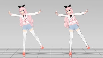 【MMD】TDA Retro Megurine Luka Hair Physics Test