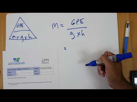 Gravitational Potential Energy Part 2 - Calculating Mass