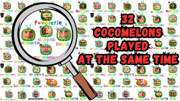 32 Cocomelons Logo Played At The Same Time | PART 1