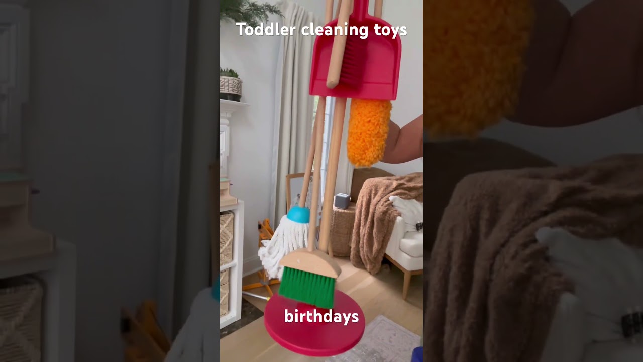 Best Toddler Mop & Broom Set & Vacuum | Montessori Cleaning Toys | Perfect Gift for 1-4 Year Olds