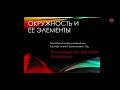 Окружность и её элементы. Геометрия 7 класс