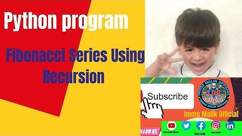 python program to display Fibonacci series using recursion