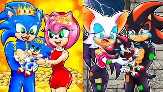 RICH SHADOW vs POOR SONIC! Baby Don't Chose Wrong Door?! | Sonic the Hedgehog 2