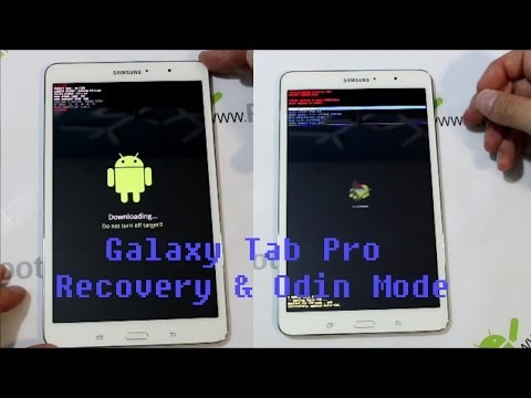 Samsung Galaxy Tab Pro Enter Stock Android Recovery & Odin Mode