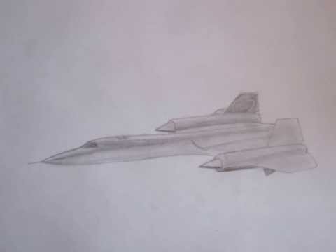 How To Draw Military Vehicles: Sr-71 Blackbird - Youtube