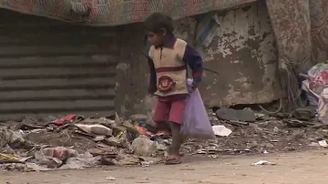 Orphaned and abandoned children on the streets of India